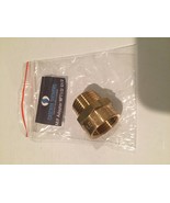 Metric BSP G 1/2" Female to NPT 1/2" Male Pipe Fitting Brass Adapter - Lead Free - £11.48 GBP