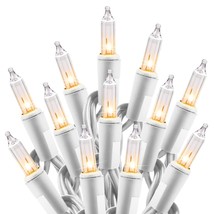 Clear Christmas String Lights 100 Count 26.5 Feet Incandescent Bulb Mini... - $38.94