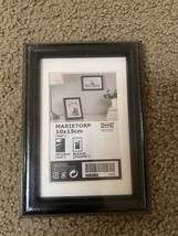 IKEA Marietop 4x6 in Matte BLACK Picture Frame Wide Edge Portrait or Landscape - £3.91 GBP