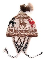 Alpakaandmore, Original Chullo Hat Cusqueno Alpaka Wool Hand-knitted, One Size ( - £34.57 GBP