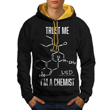 Wellcoda Trust Me I&#39;m Mens Contrast Hoodie, Chemistry Casual Jumper - £31.13 GBP