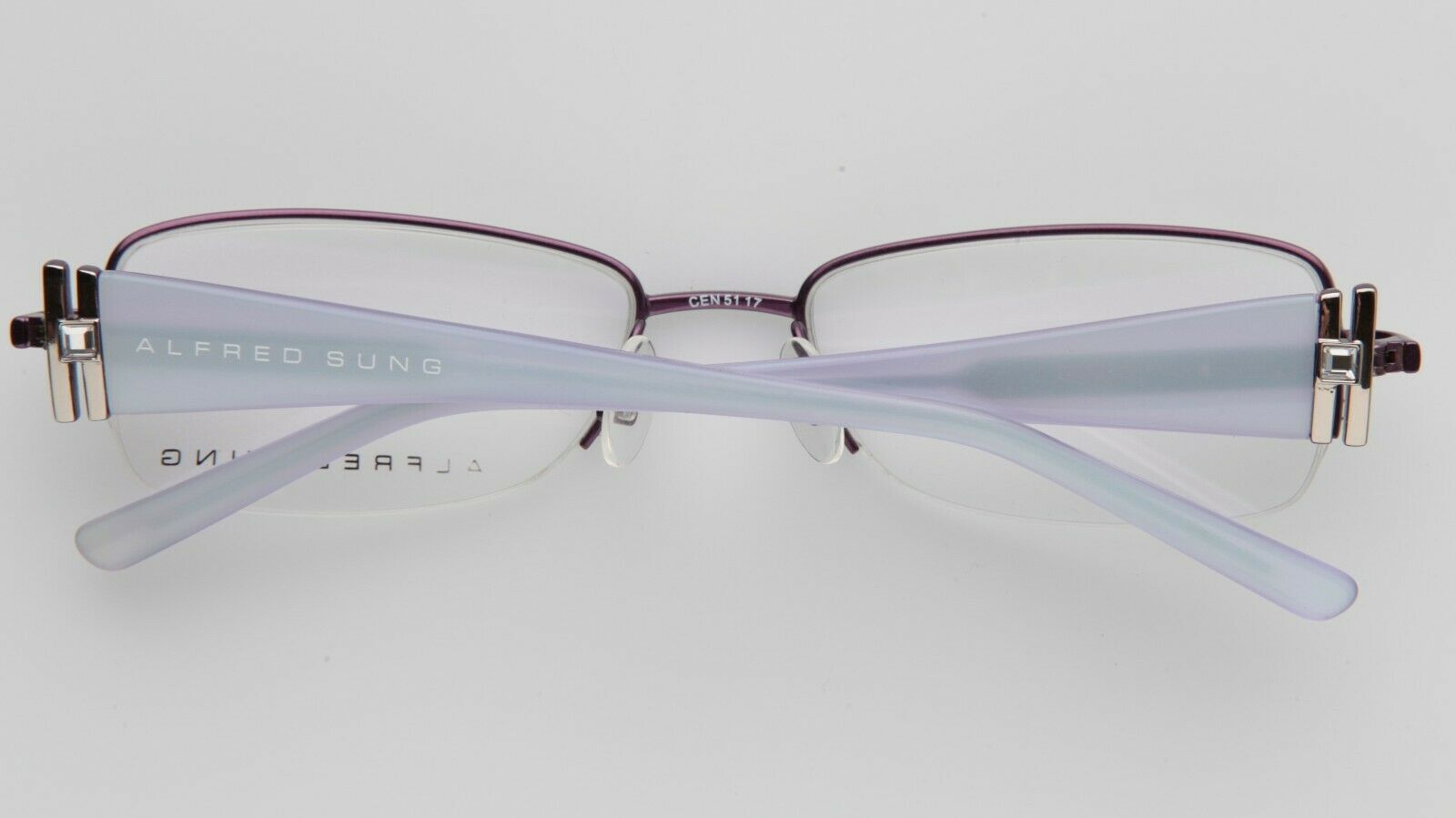 NEW ALFRED SUNG AS 4858 LAV CEN LAVENDER EYEGLASSES GLASSES AS4858 51-18-130mm Item image 10