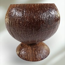 Coconut Bowl with Stand Cereal Snack Shell Coconut Shell Curry Cup New - $31.57