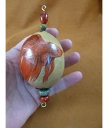 G-43 Siamese fighting fish Egg Gourd Christmas dangle ornament Charlotte... - £38.63 GBP