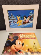 Disney Store Mickey&#39;s Once Upon A Christmas Exclusive Lithograph New - £11.25 GBP