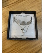 NEW Crystal Kingdom Snowflakes Silver Plated Crystal Necklace Jewelry KG JD - $19.80