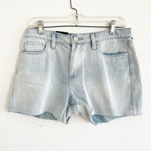 NWT Blank NYC Women’s Light Blue The Fulton Roll Up Cotton Denim Shorts Size 29 - £19.51 GBP