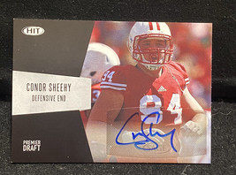 Conor Sheehy 2018 SAGE HIT Premier Draft RC AUTO Wisconsin Steelers Packers - £7.58 GBP