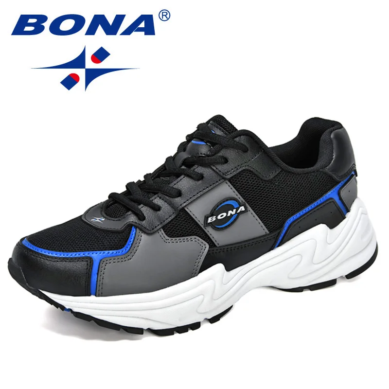 BONA 2024 New Designers Action Leather Running Shoes Men Outdoor Trendy Flat  Ma - £174.78 GBP