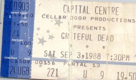 Grateful Dead Konzert Ticket Stumpf September 3 1988 Landrover Maryland - £42.24 GBP