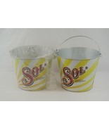 Sol Lot of 2 Ice Buckets Cerveza Importada Galvanized Steel Beer BBQ Party - £30.75 GBP