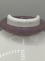 Signed KENNETH J. LANE Lavender Carved Plastic Lucite? Bangle Bracelet Estate - £32.47 GBP
