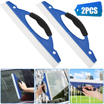 2X Window Squeegee Shower Cleaner Car Home Glass Wash Wiper Silicone Wid... - £21.23 GBP