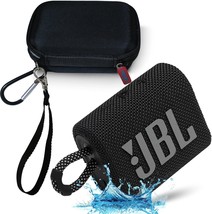 Jbl Go 3 Waterproof Ultra Portable Bluetooth Speaker Bundle With Megen, Black - $60.99