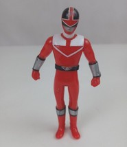 2000 Bandai Power Rangers Time Force Red Ranger 3.75&quot; Vinyl Figure - £13.25 GBP