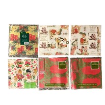 Vintage Christmas Gift Wrap NEW 6 Packages - £14.01 GBP