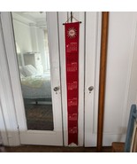 Calendar 1967 Vintage Felt LATIN Months Red 6 ft. Long Hanging rare Happ... - $60.93 CAD