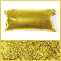Rich Gold, Extra Fine Glitter, .004&quot; Cut, Solvent Resistant Polyester Epoxy Safe - £1.00 GBP