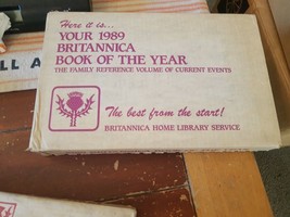 NEW VINTAGE SEALED 1989 Encyclopedia Britannica Book of The Year Reference - £18.00 GBP