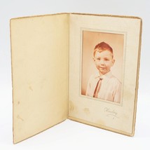 Cabinet Card Photograph Young Boy in Tie School Photo - £35.61 GBP