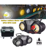 2pc IP65 Waterproof 200W LED Blinder Light 2 Eyes COB Audience Light W/CASE - $16,594.44 MXN
