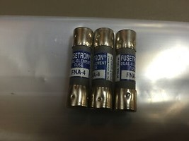 New Bussmann FNA-4 DUAL-ELEMENT Indicating Fuse A4/125V Lot Of 3 - £46.40 GBP
