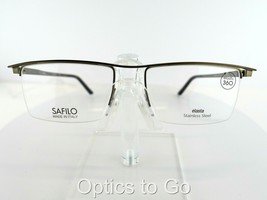 SAFILO SA-1071 (X7H) MATTE BROWN/BRONZE  52-17-140 STAINLESS  Eyeglass F... - £20.26 GBP