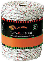 Gallagher G62174 0.13 x 656 ft. Ultra White Turbo Equibraid - £131.49 GBP