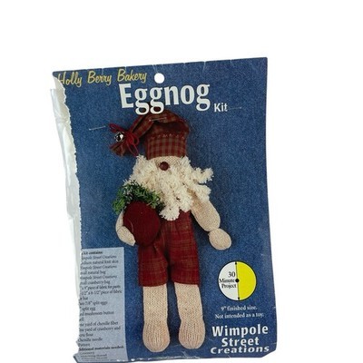 Holly Berry Bakery Eggnog Santa Kit by Wimpole Street Creations 9"H Item image 7