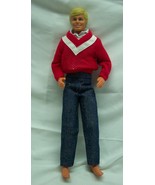 Vintage 1968 KEN RED SWEATER &amp; BLUE JEANS Barbie Doll Toy Mattel 1960&#39;s ... - $47.54 CAD