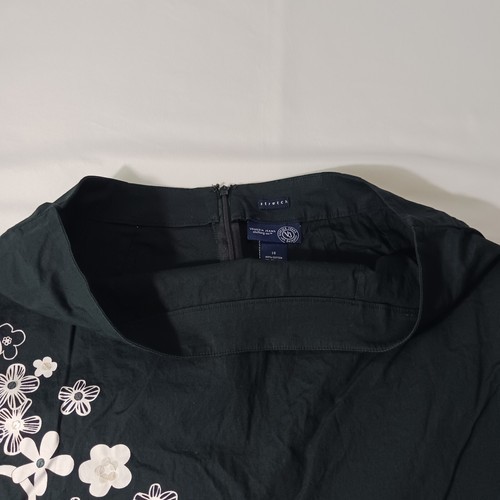 Venezia Jeans Clothing Co Women’s Size 16 Cotton Blend Black/White Floral Skirt Item image 8