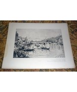 Columbian Exposition Gondolas in Canal 1893 Photogravure D. Appleton Print - £22.91 GBP