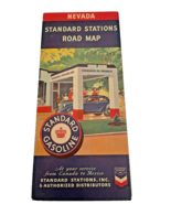 Road Map 1939 Nevada State Standard Stations Gasoline RPM Motor Oil Vintage - £13.83 GBP