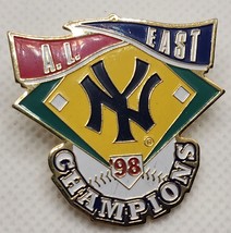 1998 MLB New York Yankees AL East Champions Lapel Hat Tie Pin - $6.90