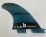 FCS II &quot;Performer&quot;  FCS II 2 Rear Surfboard Fins Neo Blue Small Surf Fin... - £32.47 GBP