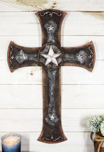 Rustic Western Lone Star With Braided Ropes and Scroll Lace Layered Wall... - £39.32 GBP