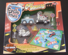 NEW   MAISTO HARLEY-DAVIDSON CYCLE TOWN CITY STREETS PLAYSET   BLUE TOW ... - £24.62 GBP