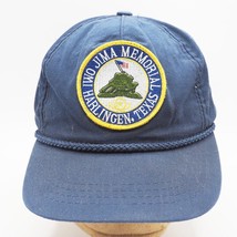 Vintage Iwo Jima Memorial Harlingen Texas Hat Cap Adjustable Strapback - £11.16 GBP