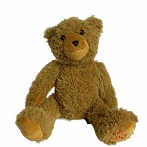 F.A.O Schwarz Soft Brown Plush Teddy Bear 10 in Plastic Pellets Sitting - £7.45 GBP