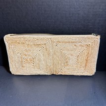 Marcus Brothers &quot;Made in Italy&quot; Woven Beige Clutch Bag [Item 0069] - $76.67