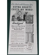 Unitized Wallpaper Good Housekeeping Magazine Ad Vintage 1941 - £6.24 GBP