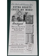 Unitized Wallpaper Good Housekeeping Magazine Ad Vintage 1941 - $146.81 MXN