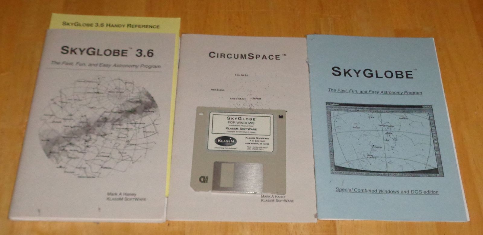 SkyGlobe Sky Globe Vintage PC Astronomy Software by Klassm on 3.5&quot; Disk,... - $39.95