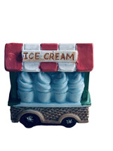 Fairy Garden Decor ~Ceramic Ice Cream Stand/Cart 3”H x 2.75” W ~ - $13.74
