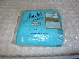 Nos Beacon Sea Isle 94% Rayon 6% Nylon Turquoise Blanket - 72&quot; X 90&quot; - £31.58 GBP