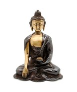 BUDDHA STATUE 6&quot; All Metal Brass Figurine HIGH QUALITY Buddhist Shakyamuni - $55.96