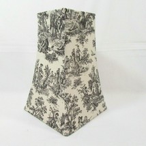 French Country Toile Black 12-inch Tall Square Lamp Shade - £38.36 GBP