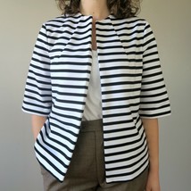 Chico&#39;s Striped Spring Ponte Jacket Women&#39;s 1 (8) - £23.97 GBP