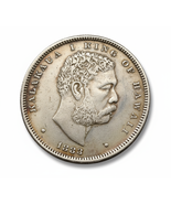 1883 King Kalakaua I Hawaiian Hapalua Fantasy Restrike Medal da collezione - $13.17