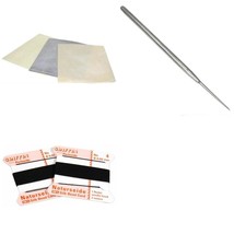 3 Bead Stringing Mats Jewelers Awl Beading Tool &amp; 2 Griffin Black Silk B... - £9.53 GBP